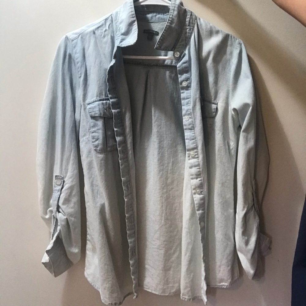 Ombré chambray jacket